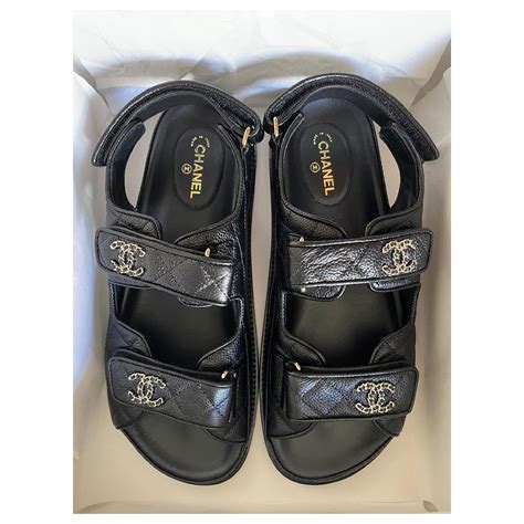 sandali bassi chanel|chanel dad sandals fit.